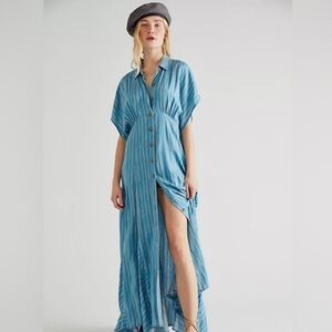Free People Striped Maxi Dress
